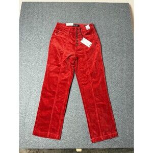 Judy Blue Corduroy Pants sz 3/26 High Rise Straight Button Fly Thick Wale